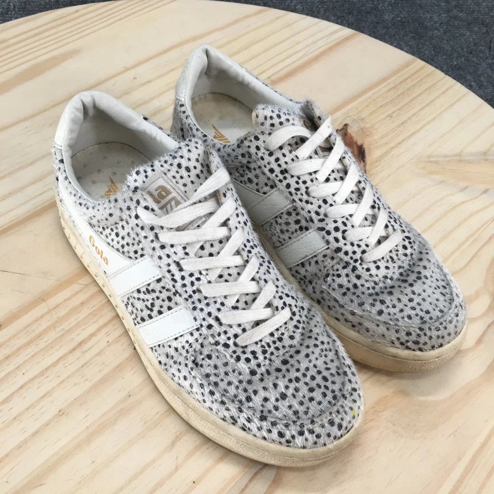 Gola Shoes Womens 7 Grandslam Cheetah Print Casual Low Top Sneakers White Black - Image 3 of 4
