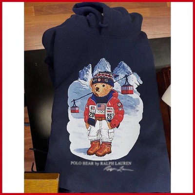 Hoodie HOT SALE Team USA Polo Bear  Hoodie REPRINT