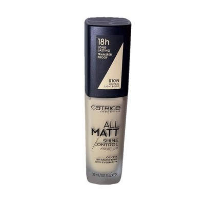 Catrice All Matt Shine Control 010N Make Up Foundation Neutral Light Beige 30ml