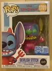 🔥 Funko Pop! 🔥 Devilish Stitch CHASE #1701 Lilo & Stitch EE Black Light Disney