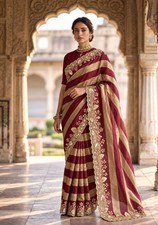 NEW SAREE BLOUSE NEW SARI INDIAN WEDDING DESIGNER BOLLYWOOD PARTY PAKISTANI
