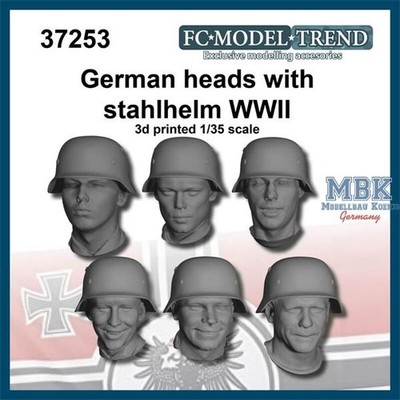 FC MODEL TREND FCMT37253 German heads with helmet WWII