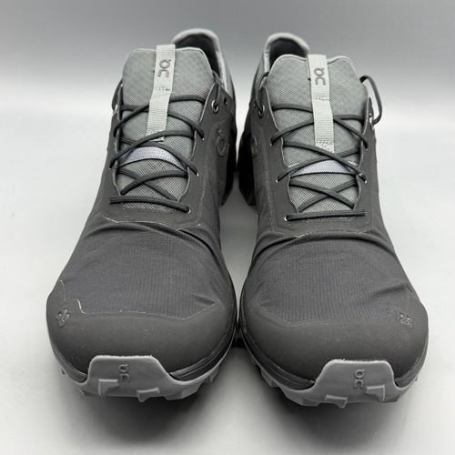 On Running Cloudventure Peak Mens M 14 Black Grey Outdoor Trail Hiking Shoes NWB - Picture 2 of 15