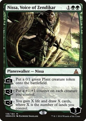 Nissa, Stimme von Zendikar (138er) - Datum gestempelt