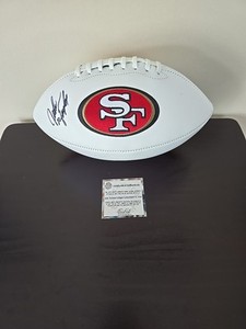 John Taylor San Francisco 49ers Autographed Football Schwartz Authentication