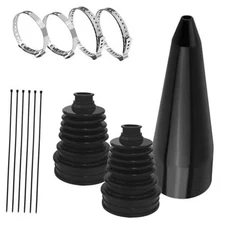 2PCS Split CV Boot Repair Kit with Expander Tool and Clamps, Professional Black