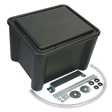 Moroso 74051 Sealed Plastic Battery Relocation Box - NHRA 13" x 11" x 11" Black