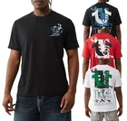 True Religion Men's T-Shirts Graphic Nature Print Crew Neck Summer Cotton Tee