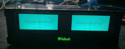 OLD SCHOOL MCINTOSH MPM4000 METER NEW BULBS TRIM PIECES WORKS PERFECTLY