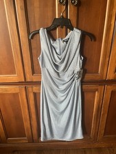 SLNY Size 6P Light Blue (glitteringly) Dress. Brand New With Tags.