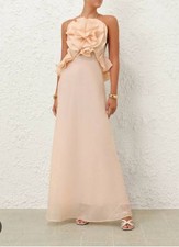 BNWT Zimmermann CRUSH RUFFLE HALTER MAXI DRESS - Size 2