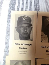 1971 Washington Senators Traffic Safety Card LOT 10 Frank Howard Denny McLain NM