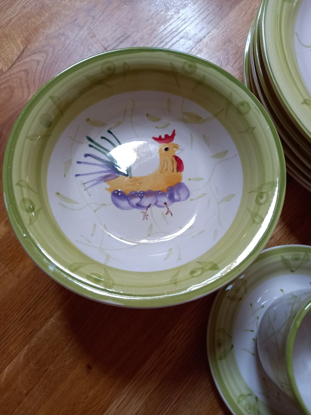 Scotts of Stow Cockerel Plates, Bowls, Cups, Saucers Available