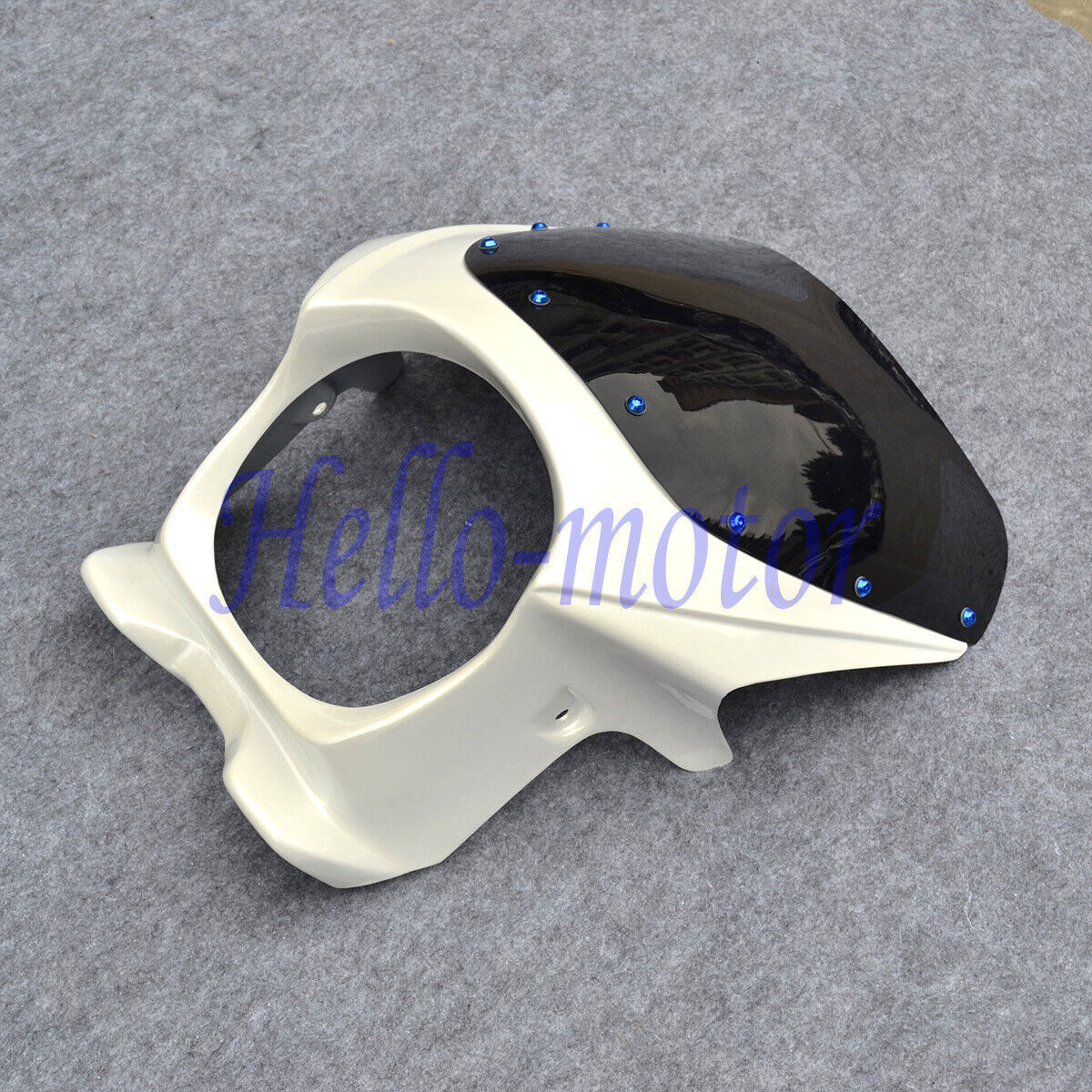 ABS Pearl White Upper Fairing Cowl Windshield Kit Fit For Honda