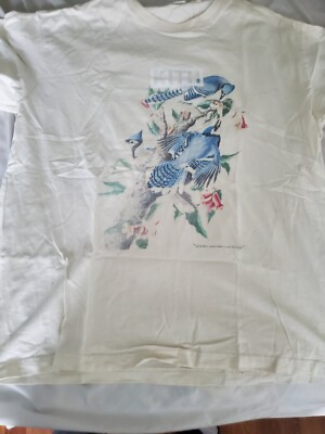 Kith Floral Cruel Bird Vintage  T-Shirt Men s Size XL in Sandrift Spring 