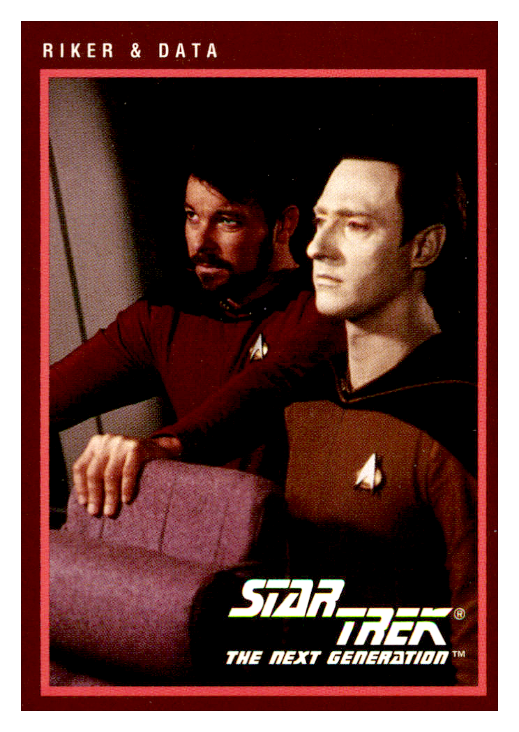 1991 Star Trek The Next Generation #280 Riker & Data - Trading
