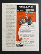 1958 Hahn Hi-Boy Sprayer - Original Print Advertisement (6.5in x 13in)