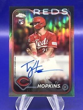 2024 Topps Chrome Baseball Refractor Rookie RC Auto TJ Hopkins 39/499 RA-TH *pwe
