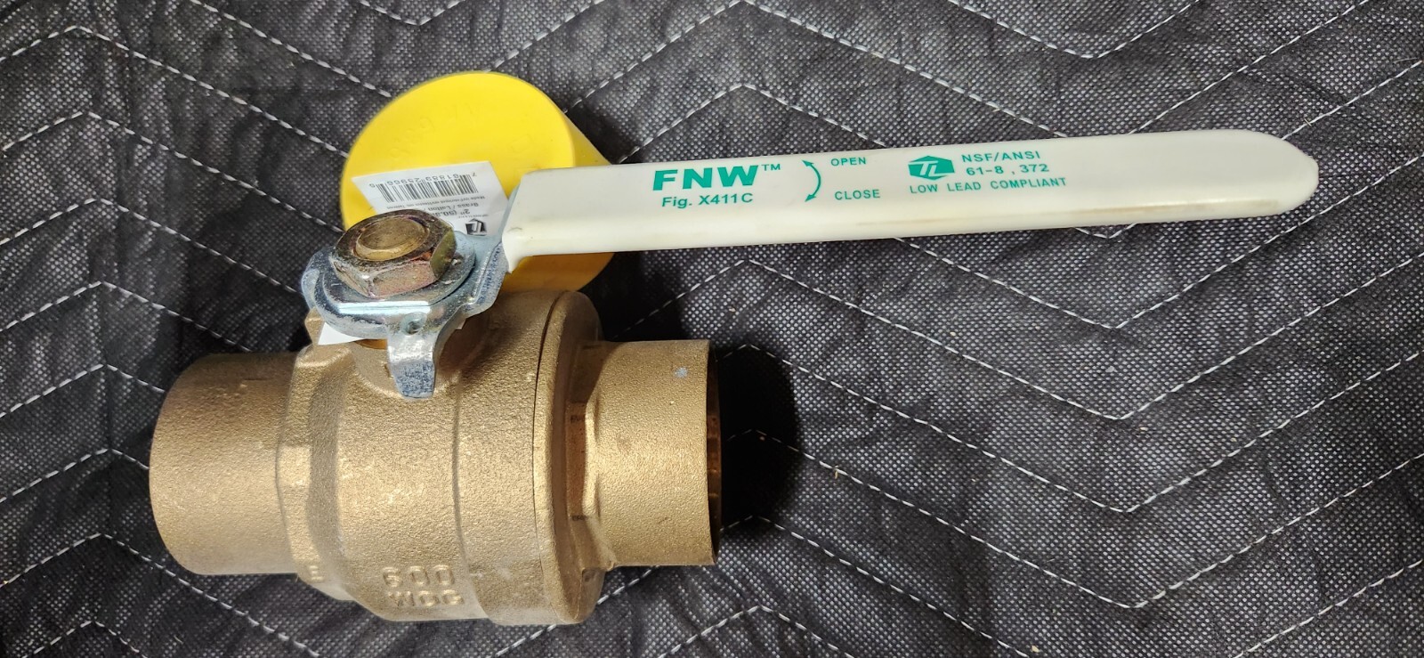 FNWX411CK 2" Brass Ball Valve; 600 WOG; Sweat Ends