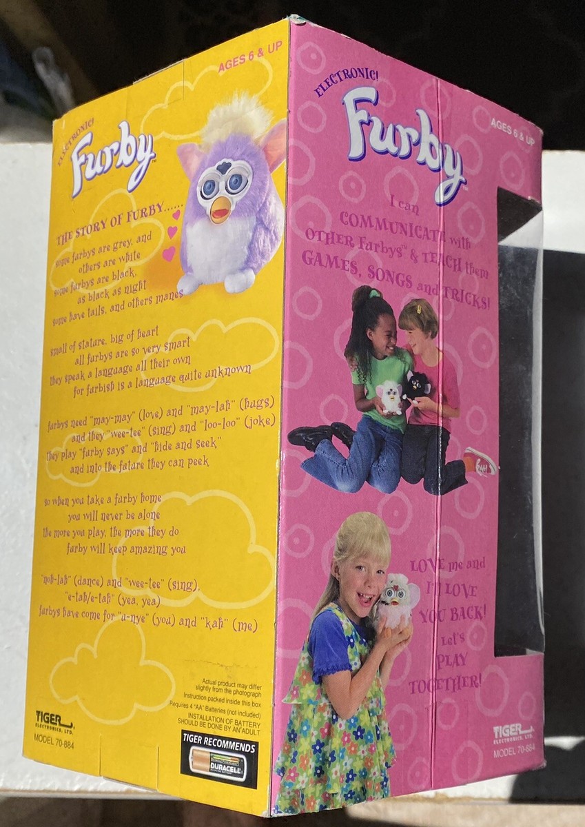 1998 Furby Purple White Special Limited Edition NEW & Sealed BLUE