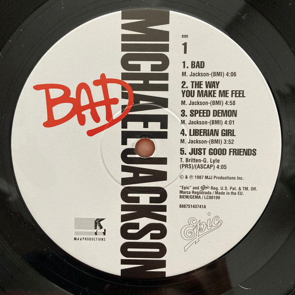 Michael Jackson - Bad - 1 LP - Brand New/Sealed Vinyl | eBay