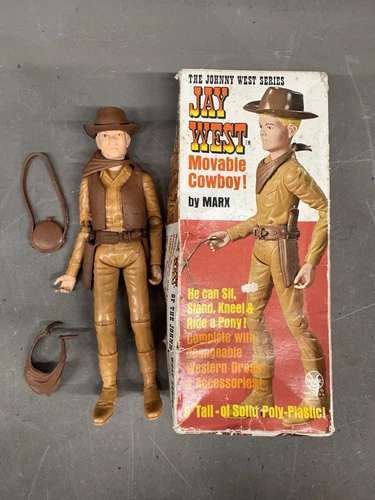 Marx Johnny Jay West Best Of The West Movable Cowboy Action Figure TV Show Box