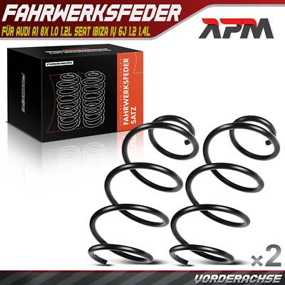 2x Federn Fahrwerksfeder Vorne für Audi A1 8X 1.0 1.2L Seat Ibiza IV 6J 1.2 1.4L