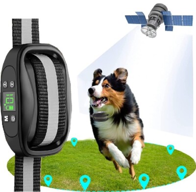 BHCEY GPS Wireless Dog Fence, Electric Dog Fence Pet Containment 650 ft 3 Modes