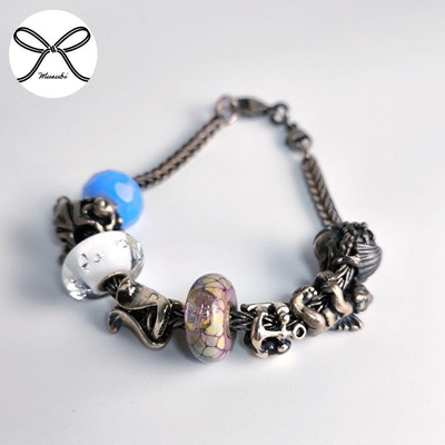 Luxurious 10-Piece Set Trollbeads Bracelet S925.