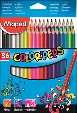 Estuche 36 lapices de colores color peps maped. NUEVO. Envío URGENTE (IMOSVER)