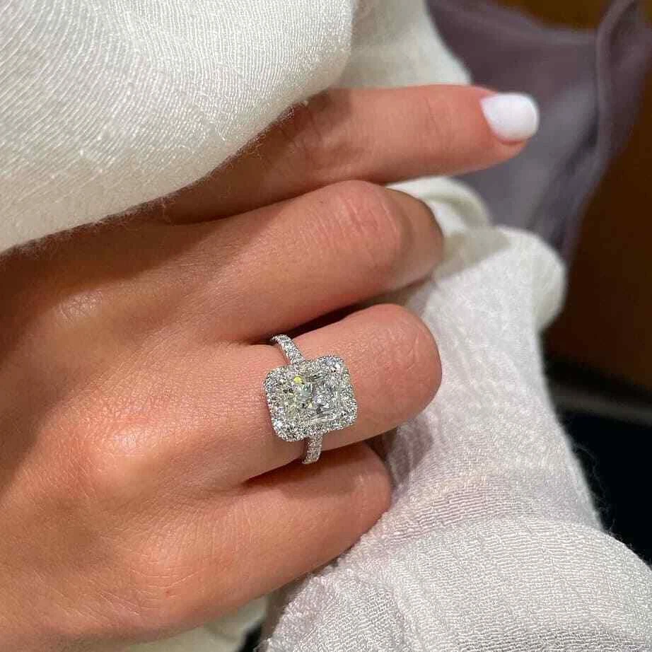 Synthetic diamond hotsell rings
