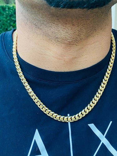 Mens 14k gold Thick Miami Cuban Link 
