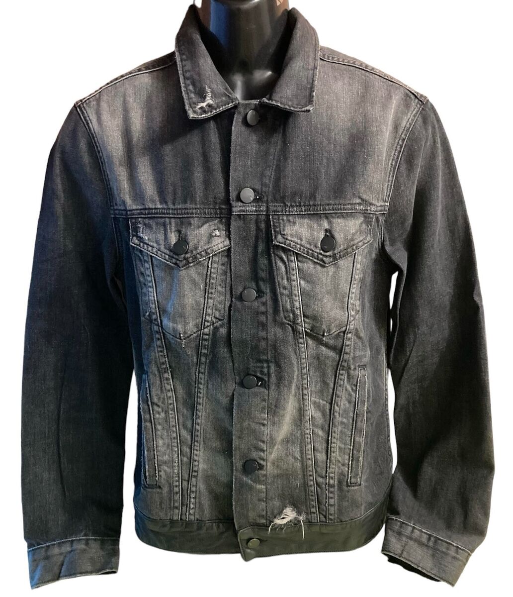 J Brand Tracker Jacket Owen Jean Destroyed Black Size Men's J Brand Tracker Jacket Owen Jean Destroyed Black Size Men's