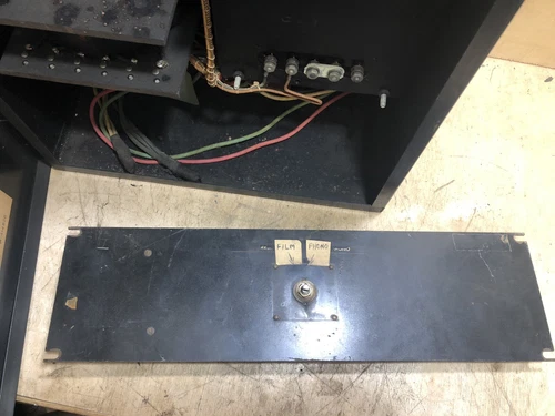 Vintage 1930 RCA Film-Phono Sound switch Panel from movie tube amplifiers