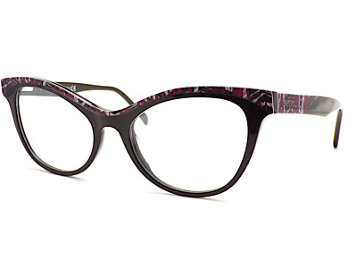Emilo Pucci Brillengestell Glänzend Schwarz 53mm Cat Eye Rx Brille EP5036-3 001