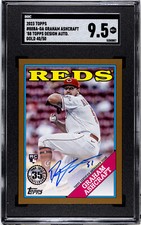 2023 Topps GRAHAM ASHCRAFT RC #88BA-GA Gold Parallel /50 Auto - SGC 9.5 Mint