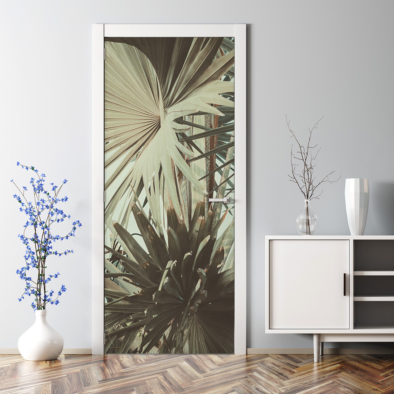 Tropical Bush banana aloha botanic lush Hawaii jungle forest Door Decal