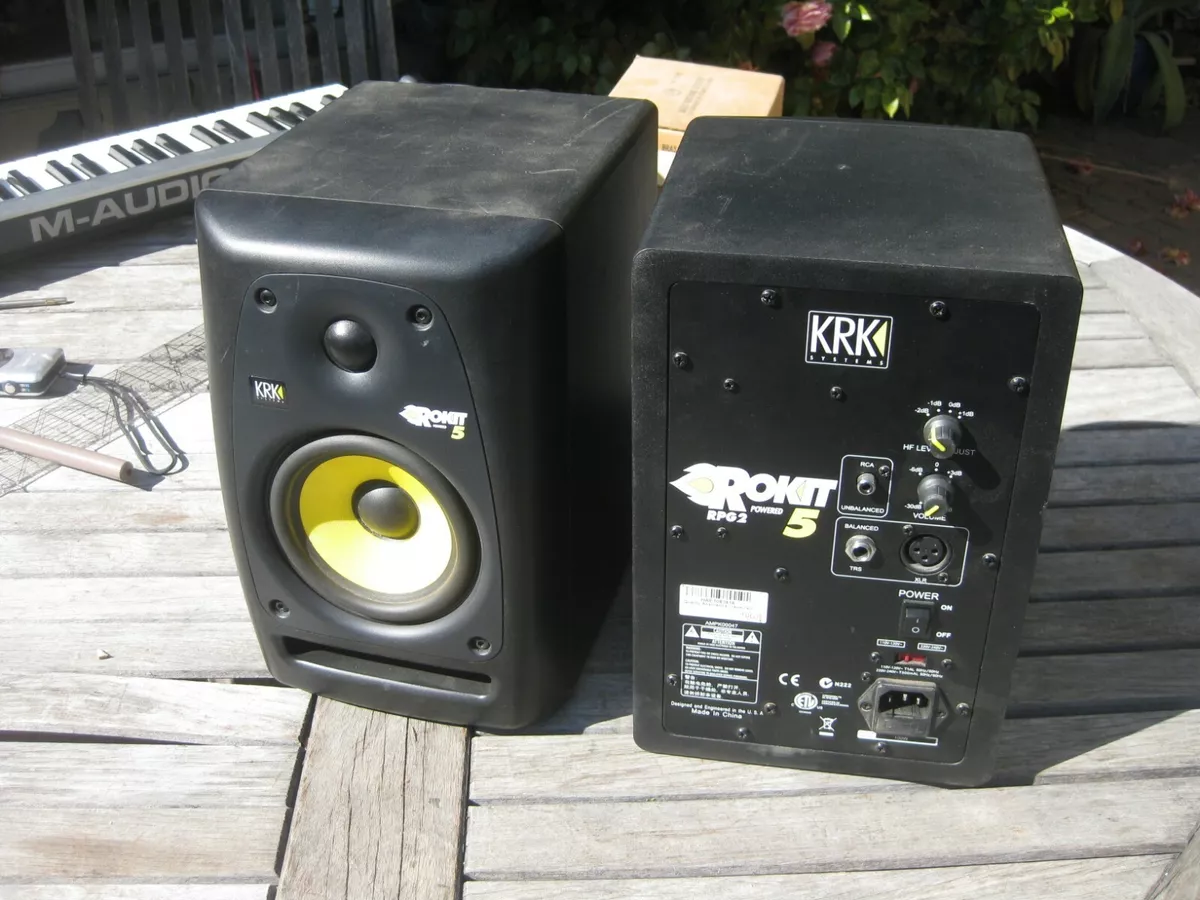 PAIR of KRK Rokit 5 RPG2, Studio Monitor Powered Speakers