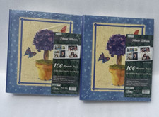 Pioneer 100 Magnetic Pages LOT OF 2 Photo Albums FACTORY SEALED Butterfly Flower