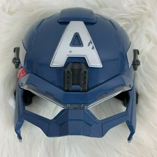 Halloween Costume Marvel Captain America Light-up Face Mask Rogers Hasbro Kids