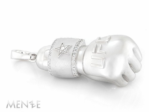 Kette Collier Boxhandschuh 750/- Weißgold 64 Brillanten 0,33 ct by Menze (22185) - Bild 4 von 9