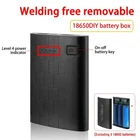 DIY Detachable for 3x 18650 Battery Case Power Bank Shell Charger Box Dual USB