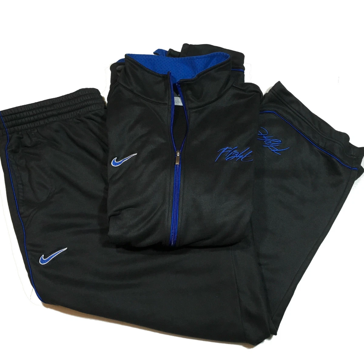 Hoved Ruin Lad os gøre det NIKE Flight Tracksuit Vintage DELUXE PRODUCT Jacket + Pants Mens Size XXL  Black | eBay