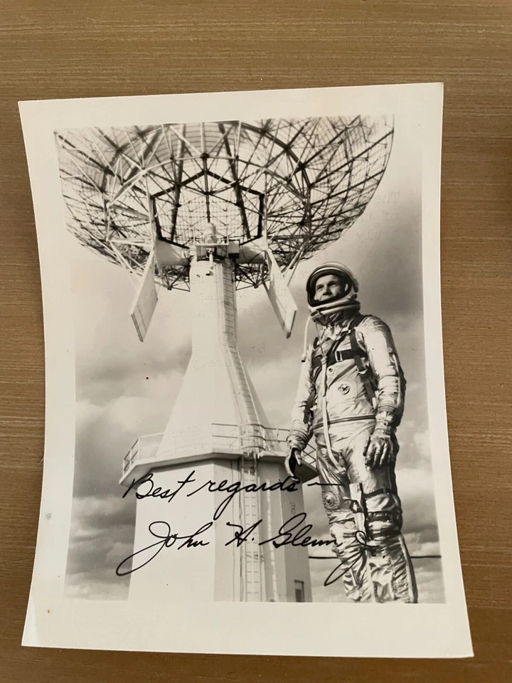 Оригинальные глянцевые фотографии астронавтов NASA Джона Гленна и Скотта Карпентера лот из 2 - Изображение 3 из 4