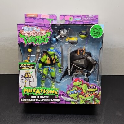 Nickelodeon Tales of The TMNT Mutations Mix N' Match Leonardo vs Mechazoid
