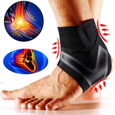 Ankle Brace Compression Support Sleeve Plantar Fasciitis Pain Relief Foot Wrap
