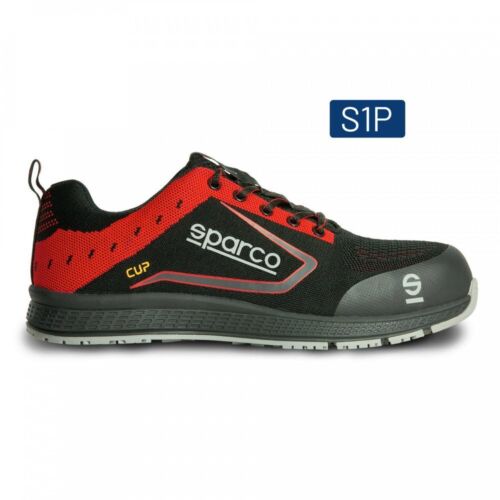 Sparco CUP S1P Safety Mechanics Shoes black red - size 42 - Picture 1 of 1