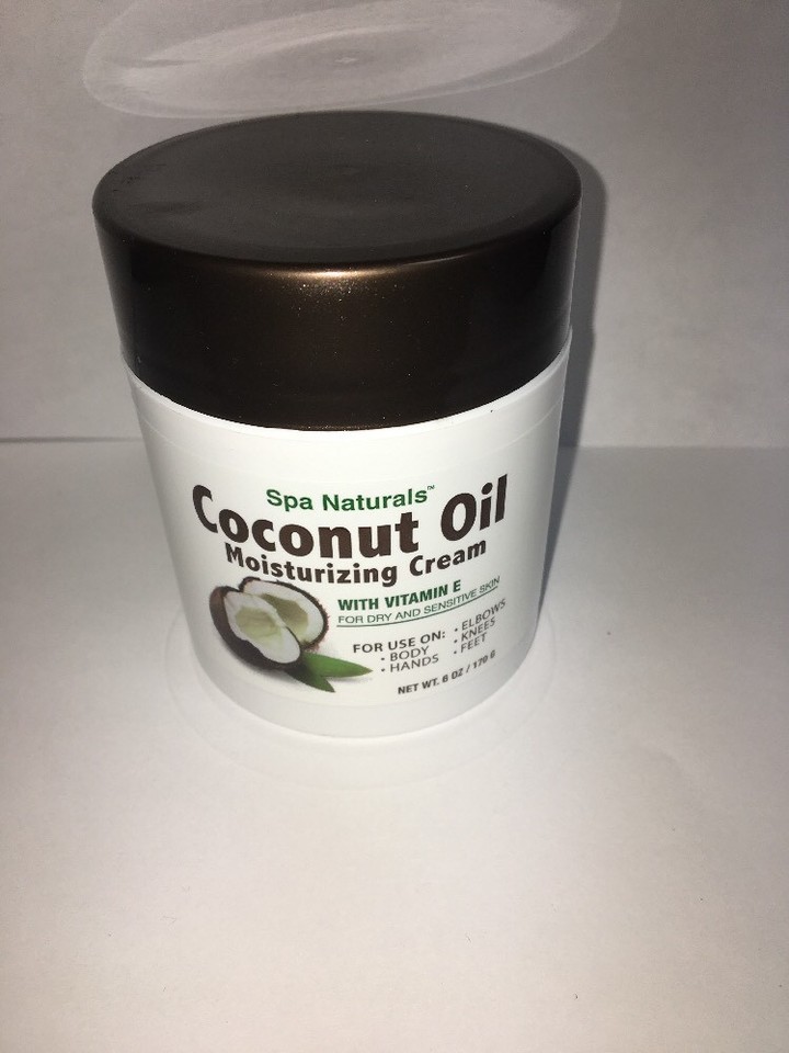 Spa Naturals COCONUT OIL MOISTURIZING CREAM (6oz / 170g) Vitamin E for Dry Skin 41348001830 eBay