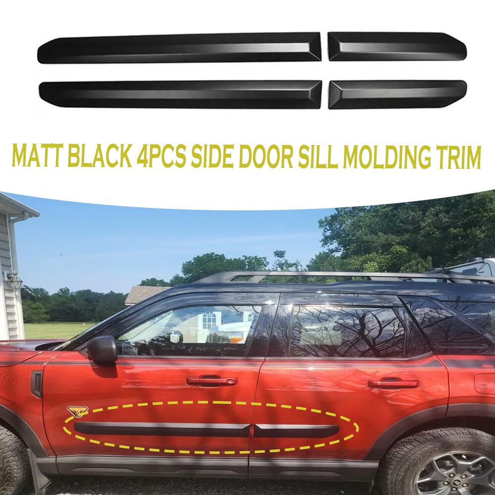 Door Guard Protection 4-Piece ABS Body Side Molding For Ford