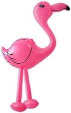 64cm Inflatable Blow Up Pink Flamingo Hawaiian Tropical Pool Party Decoration